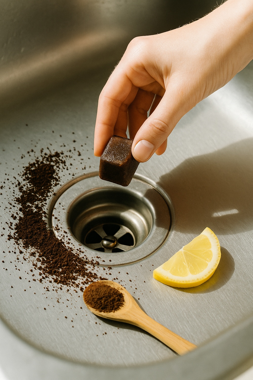 Coffee Grounds Garbage Disposal Cubes